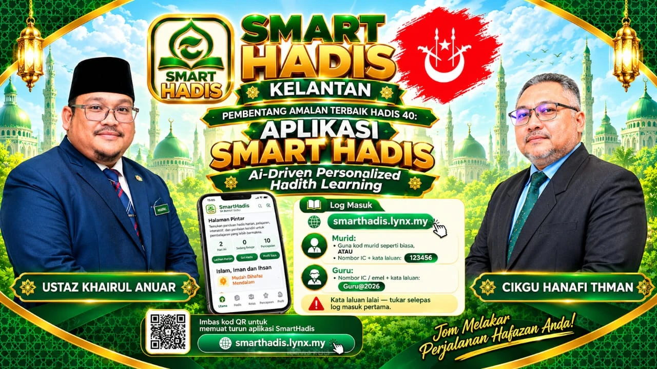 SmartHadis Kelantan — pembentang Ustaz Khairul Anuar dan Cikgu Hanafi Thman