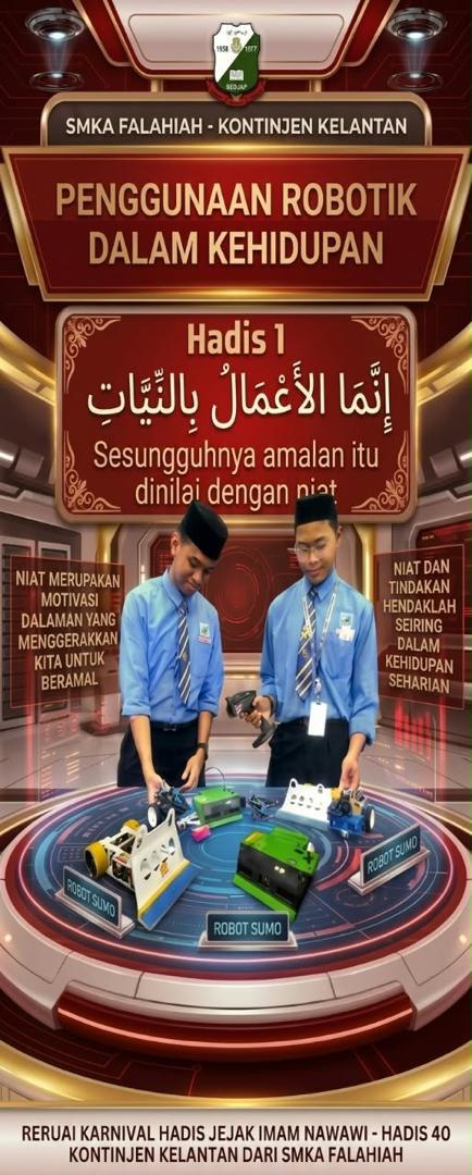 Poster Hadis 1 — Penggunaan Robotik Dalam Kehidupan