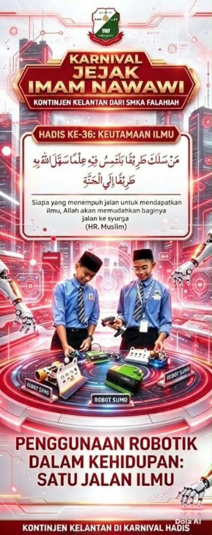 Poster Hadis 36 — Keutamaan Ilmu